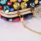 Black Crystal Clutch Bag