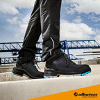 Albatros Taraval Mid Fibreglass Toe Safety Boots Black/Blue