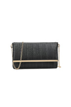 Black Pleated Clutch Bag