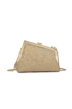 Gold Pearl Asymmetric Evening Bag