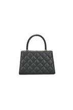 Black Small Top Handle Chain Bag