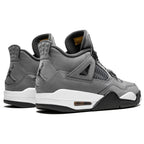 Air Jordan 4 Retro Cool Grey 2019 trainers top view showing laces