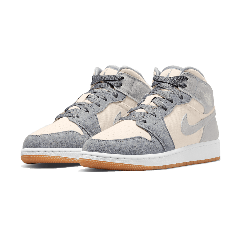 Air Jordan 1 Mid SE Coconut Milk Particle Grey Trainers