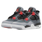 Air Jordan 4 Retro Infrared trainers top view showing laces