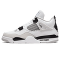 Air Jordan 4 Retro Military Black trainers main side profile