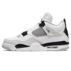 Air Jordan 4 Retro Military Black trainers main side profile