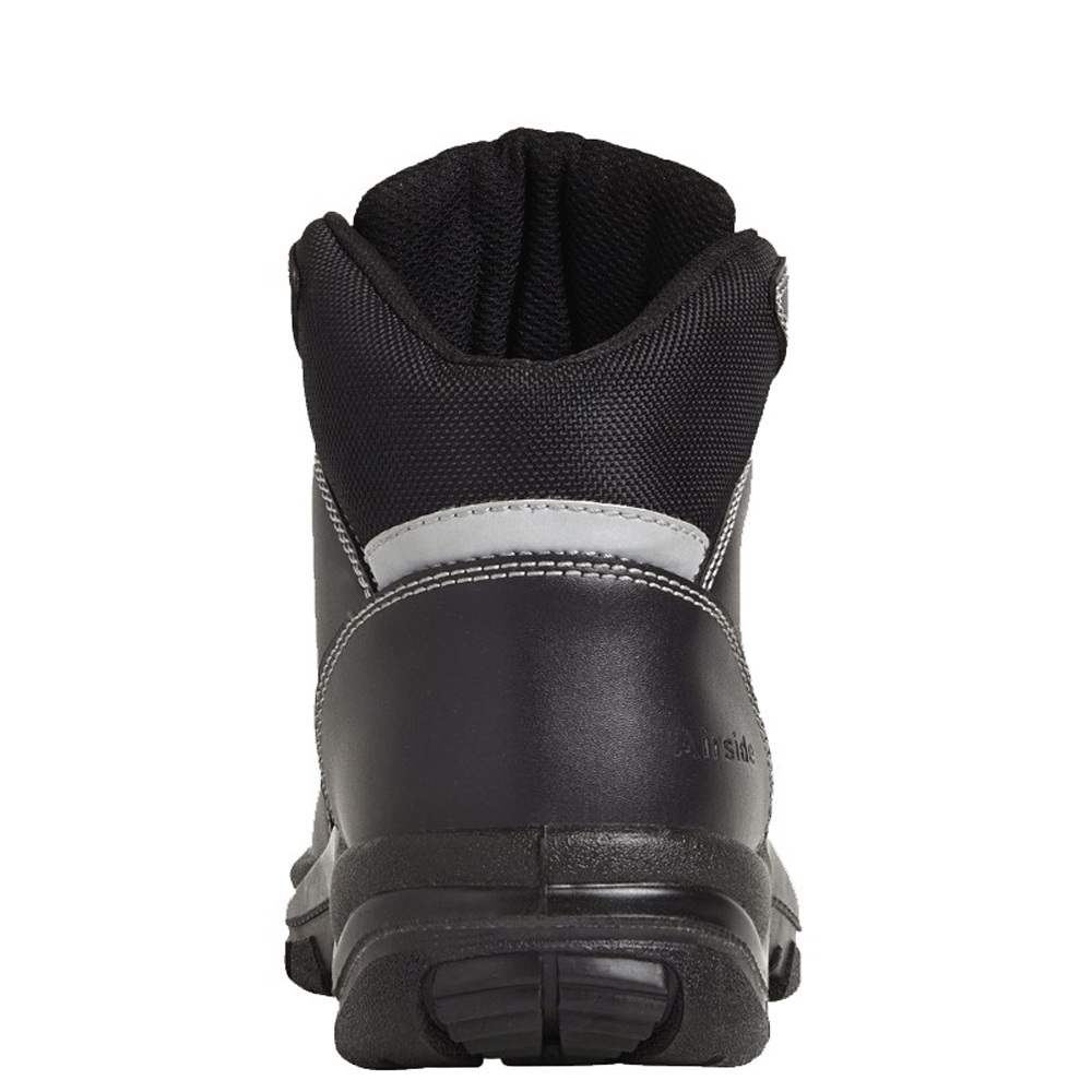 Airside SS704CM Non Metallic Leather Safety Hiker Boots Black
