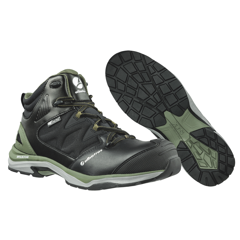 Albatros Ultratrail Ctx Mid S3 ESD WR HRO SRC Safety Work Safety Boots Black / Olive