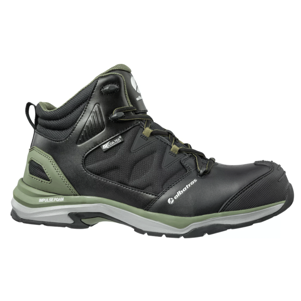 Albatros Ultratrail Ctx Mid S3 ESD WR HRO SRC Safety Work Safety Boots Black / Olive