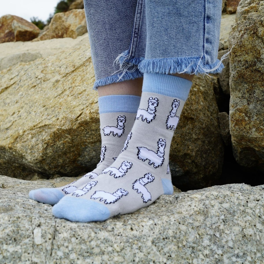Bare Kind Save the Alpaca Bamboo Socks