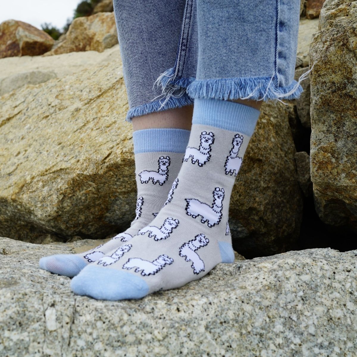 Bare Kind Save the Alpaca Bamboo Socks