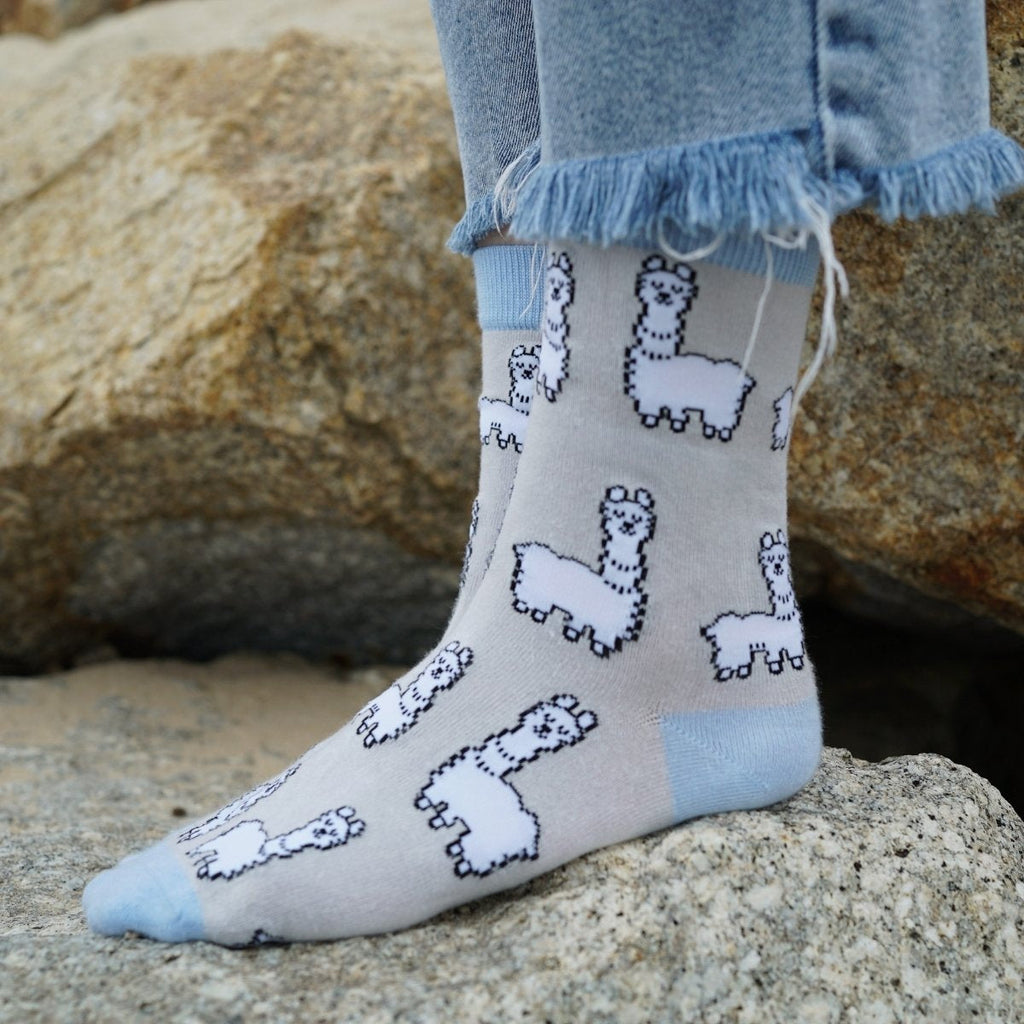 Bare Kind Save the Alpaca Bamboo Socks