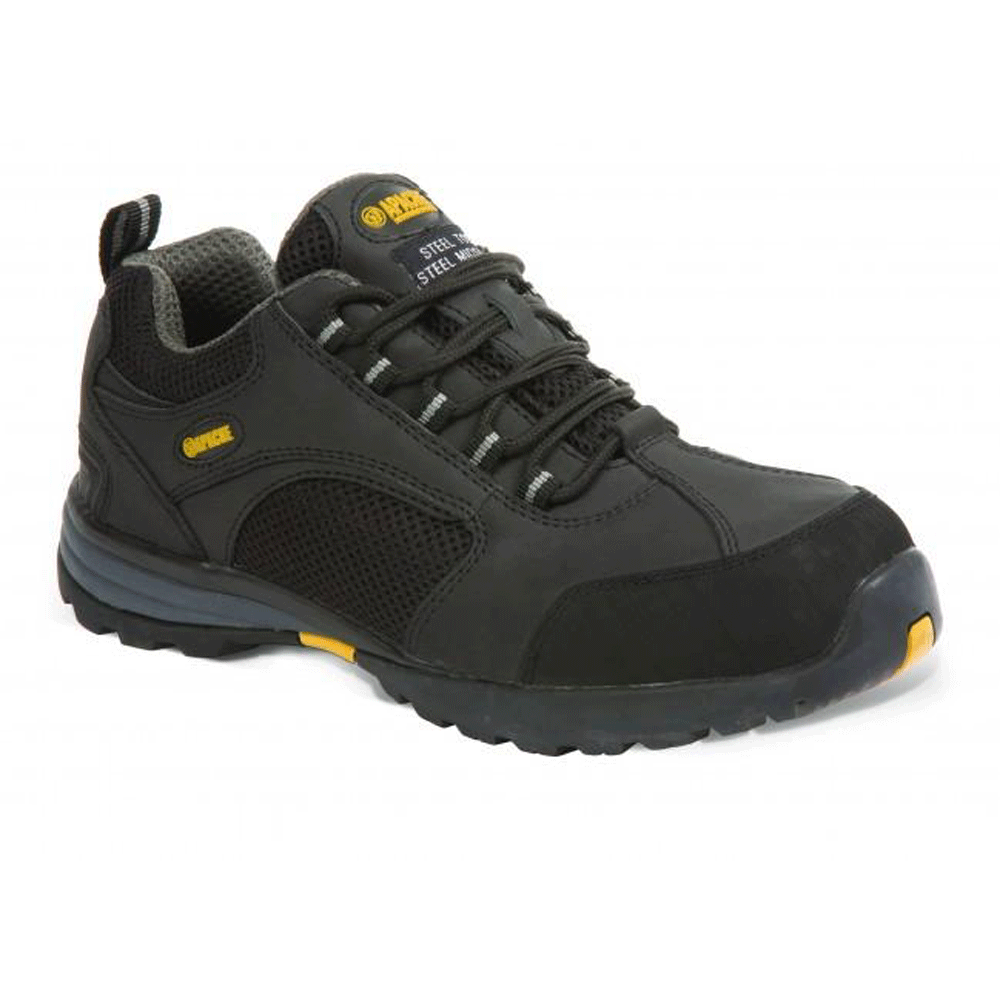 Apache AP318SM Mesh Black Safety Work Shoe Safety Trainers Steel Toe Cap