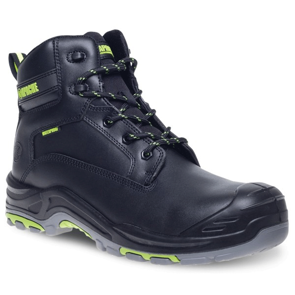 Apache Ats Dakota Non-Metallic Toe And Misdole Work Safety Boots Black
