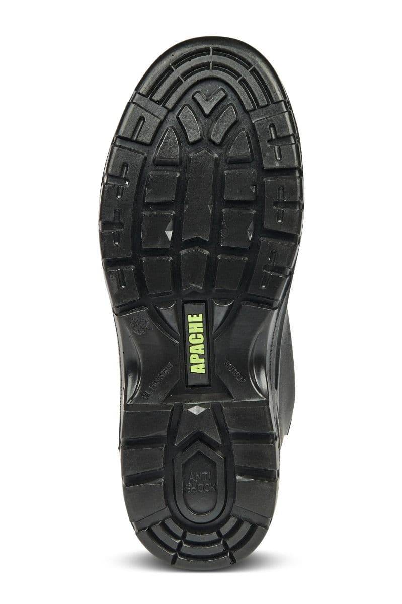 Apache Jupiter Black Mid-Cut Safety Work Safety Boots