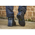 Apache Jupiter Black Mid-Cut Safety Work Safety Boots