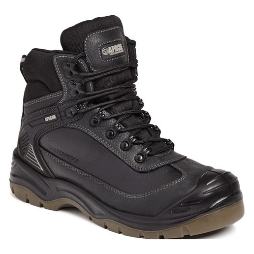 Apache Ranger Waterproof Leather Safety Hiker Work Boot Black / Brown