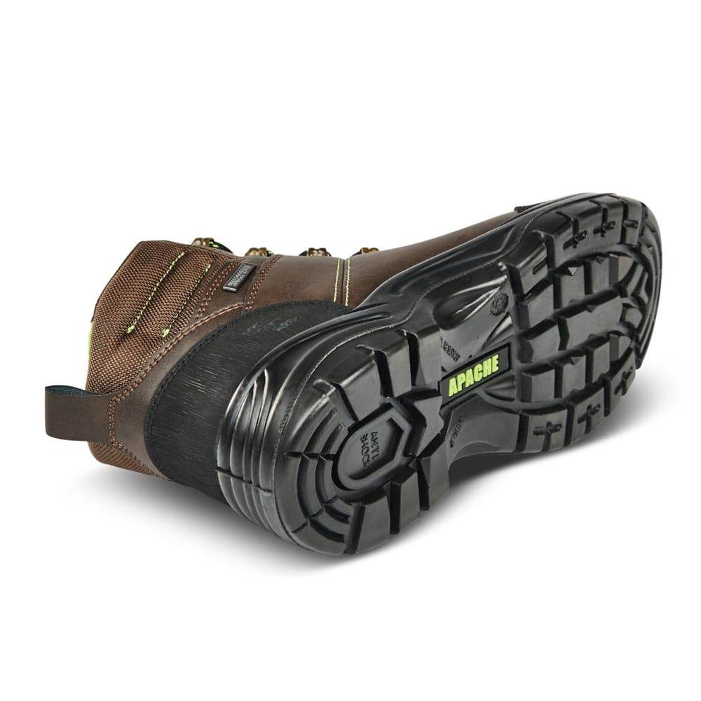 Apache Saturn Brown Waterproof Safety Work Safety Boots