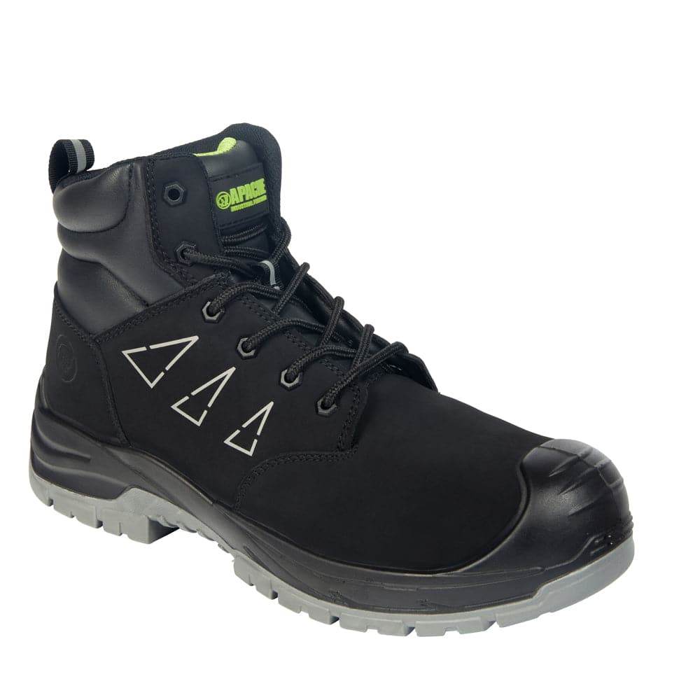 Apache Armstrong Edv S3L Water Resistant Safety Work Boot Black