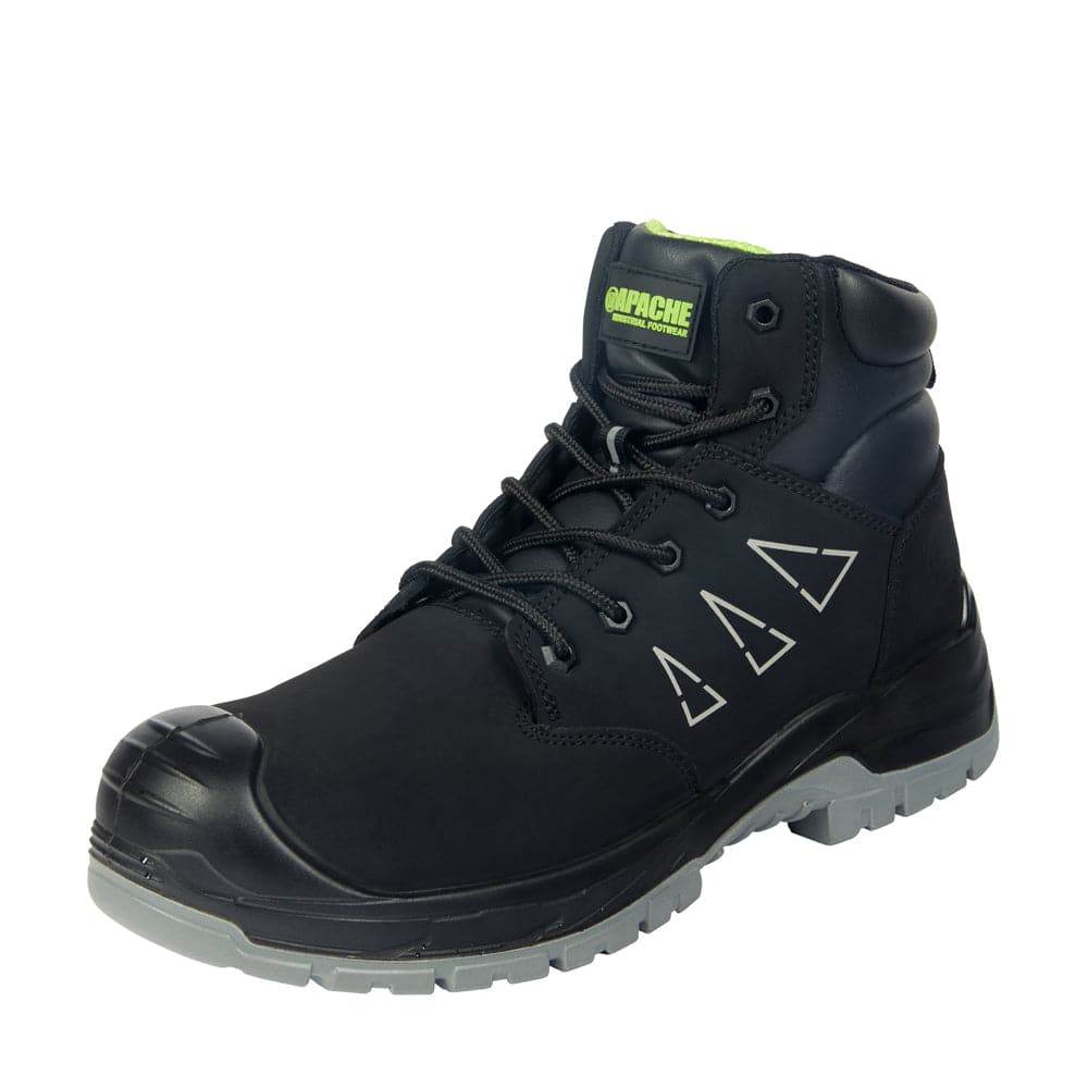 Apache Armstrong Edv S3L Water Resistant Safety Work Boot Black