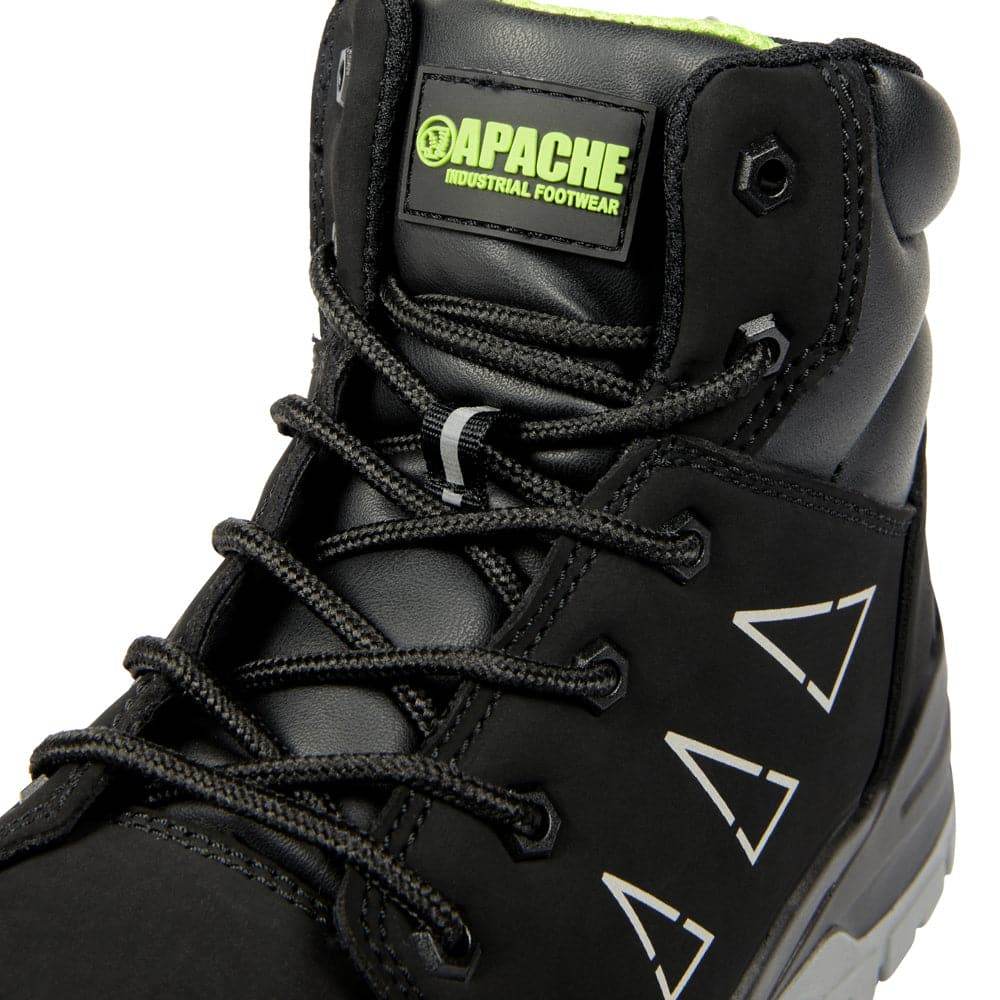Apache Armstrong Edv S3L Water Resistant Safety Work Boot Black