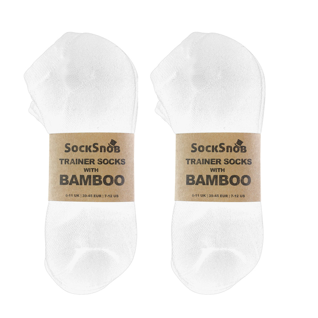 Sock Snob Mens Bamboo / Organic Cotton Low Cut Trainer Socks (Multipack Options)