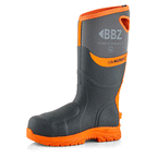 Buckler BBZ9000 Neoprene Safety Wellington Boots Black / Grey / Orange