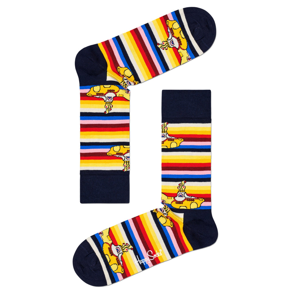 Happy Socks 1 Pack Mens Official Licensed The Beatles Novelty Socks