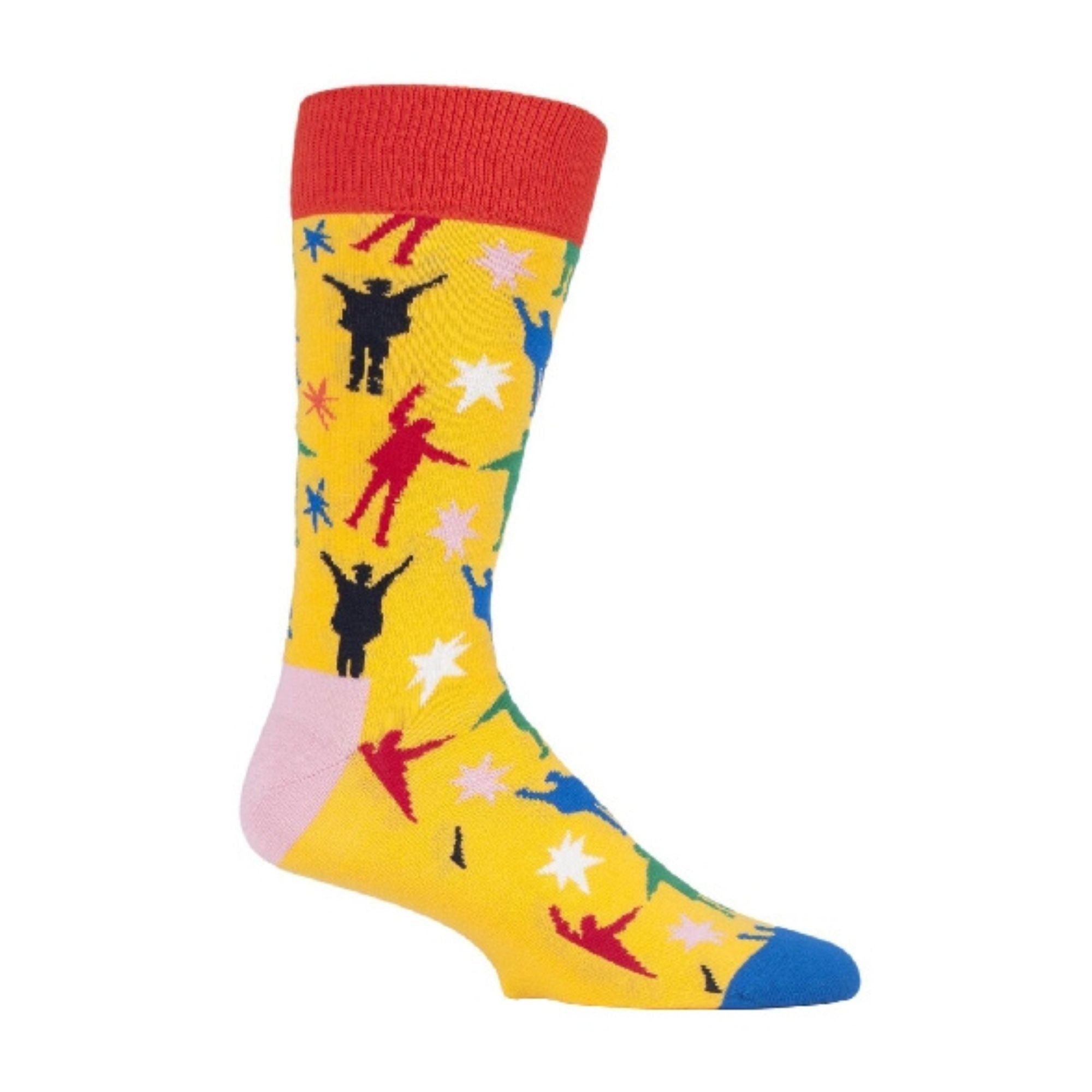 Happy Socks 1 Pack Mens Official Licensed The Beatles Novelty Socks