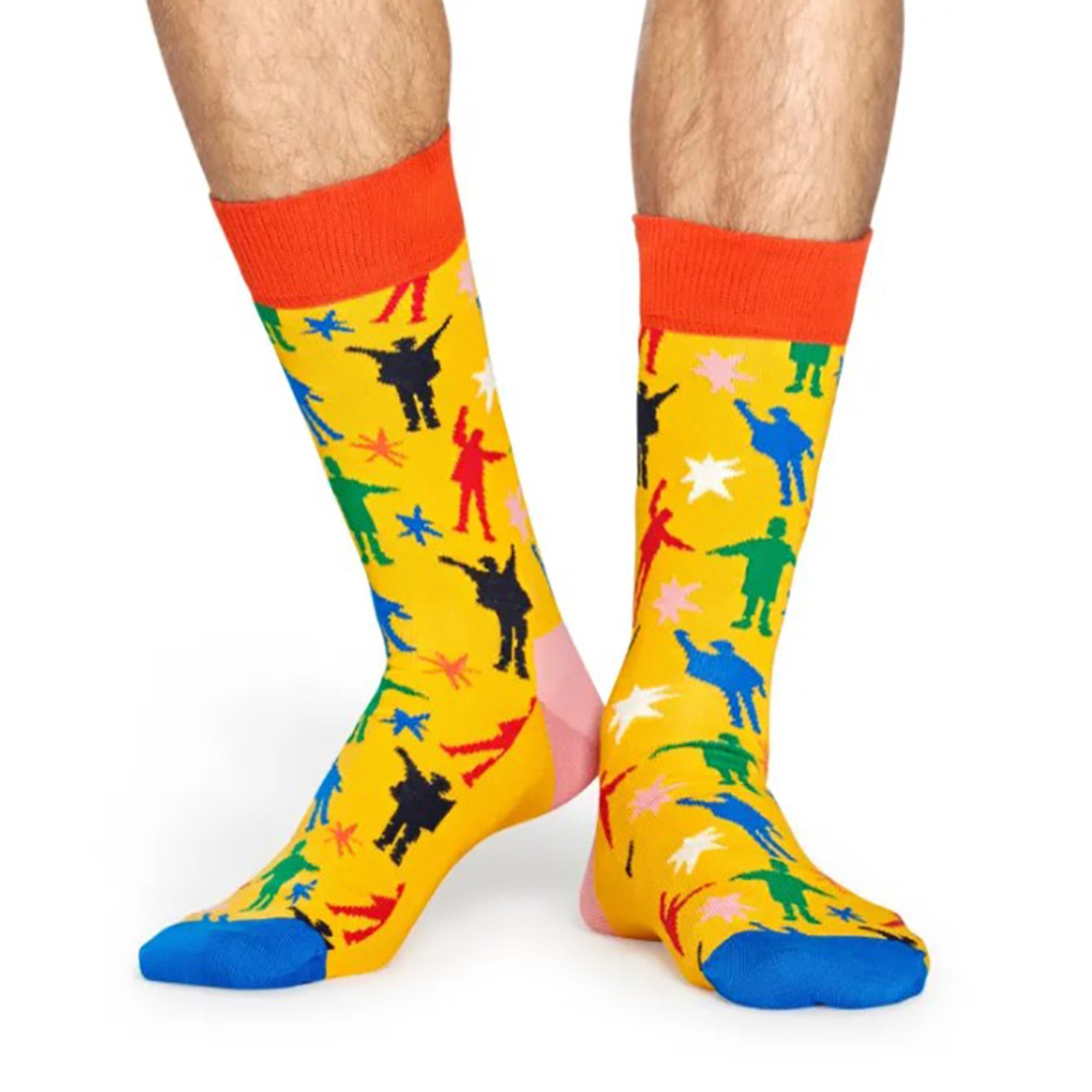 Happy Socks 1 Pack Mens Official Licensed The Beatles Novelty Socks