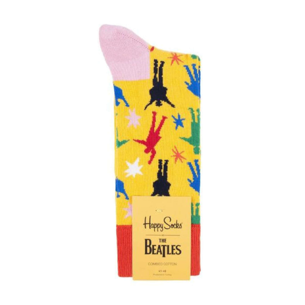 Happy Socks 1 Pack Mens Official Licensed The Beatles Novelty Socks