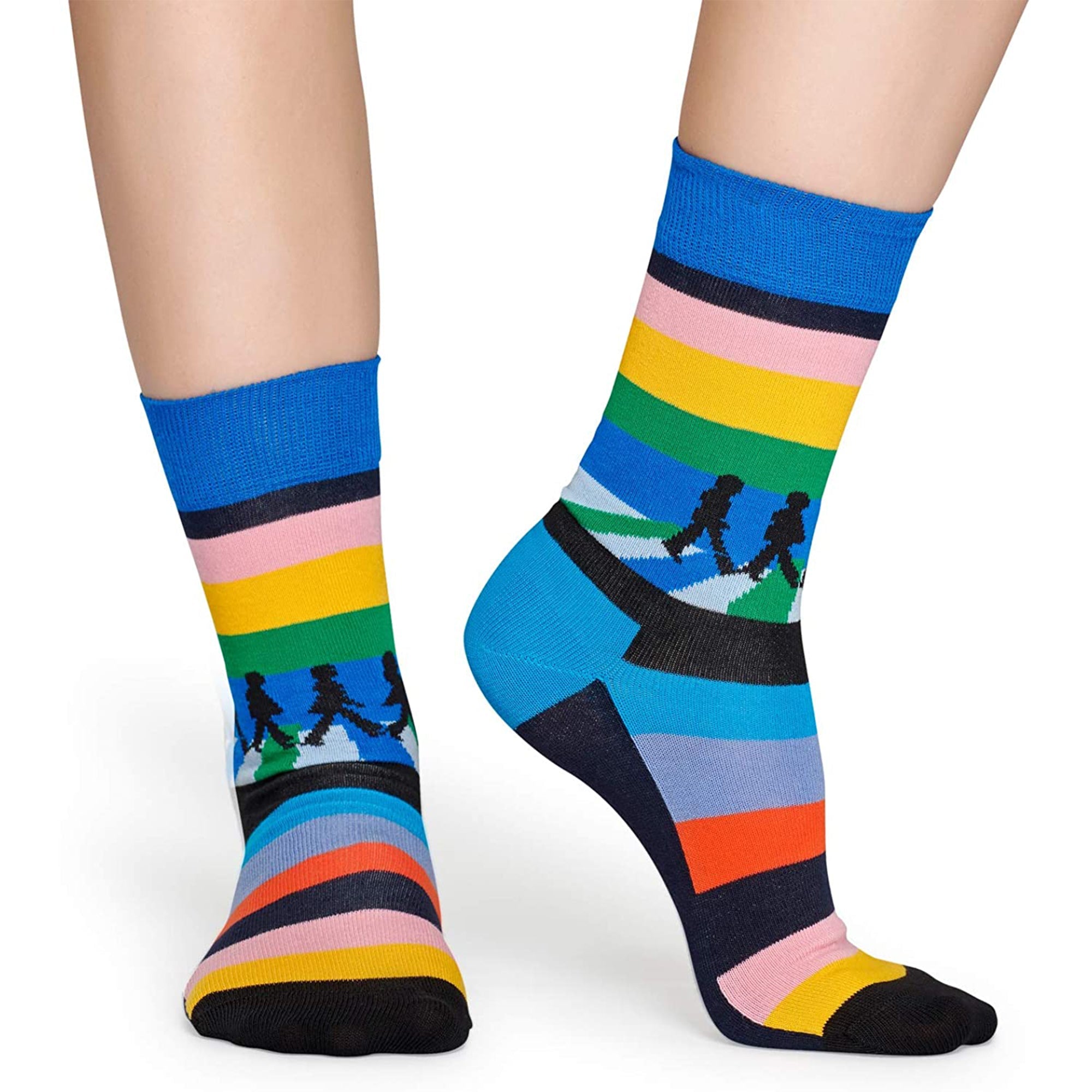Happy Socks 1 Pack Mens Official Licensed The Beatles Novelty Socks