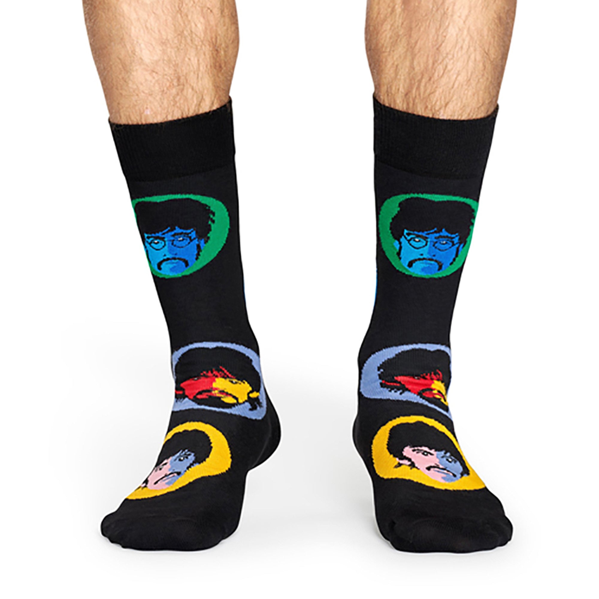 Happy Socks 1 Pack Mens Official Licensed The Beatles Novelty Socks