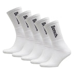Bench 5 Pairs Mens Crew Cotton Socks - Sport Breathable Comfort Socks