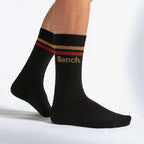 Bench 5 Pairs Mens Crew Cotton Socks - Breathable Sport Athletic Socks