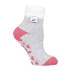 Heat Holders Womens Cuddly Fluffy Sliper Bed Socks with Feather Top