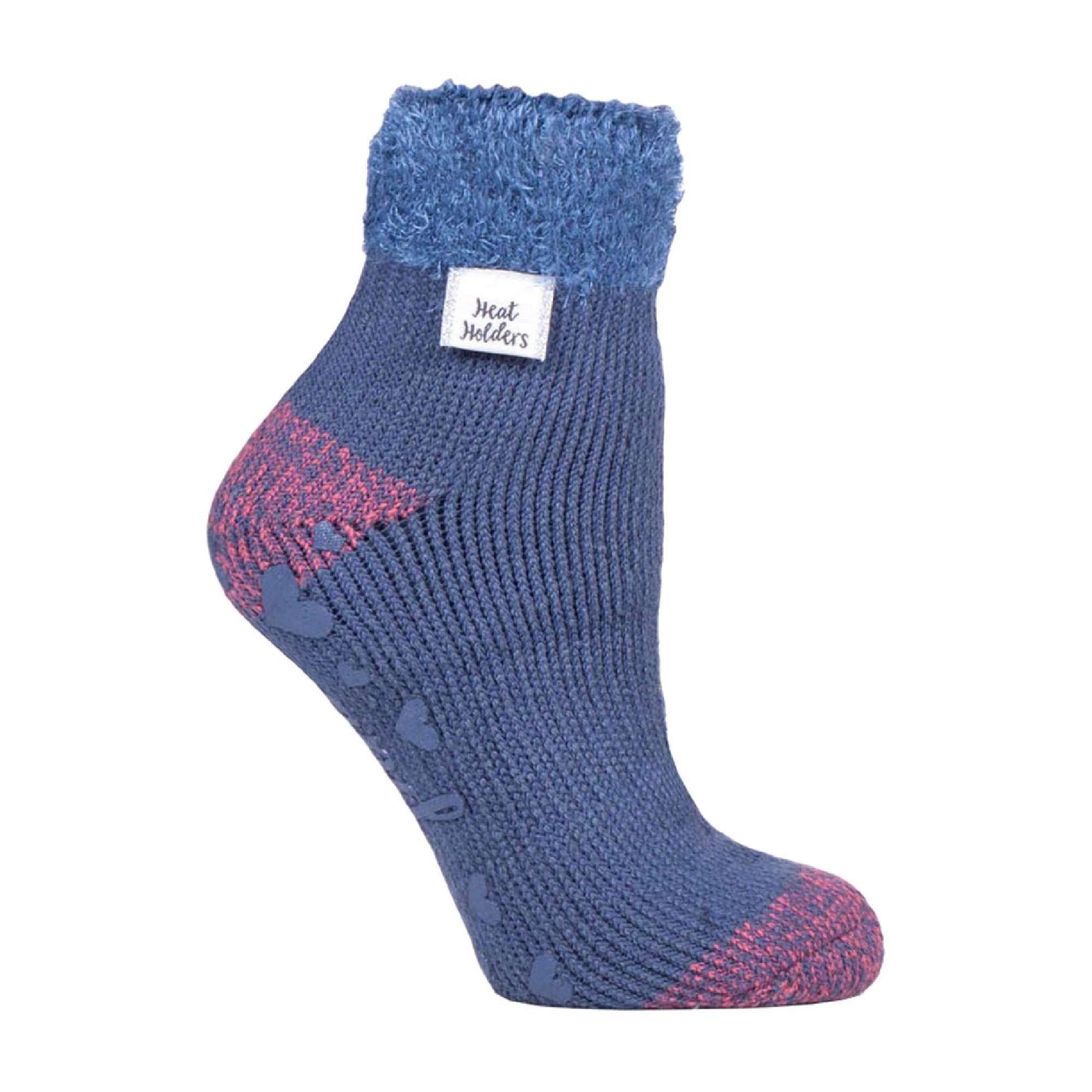 Heat Holders Womens Cuddly Fluffy Sliper Bed Socks with Feather Top