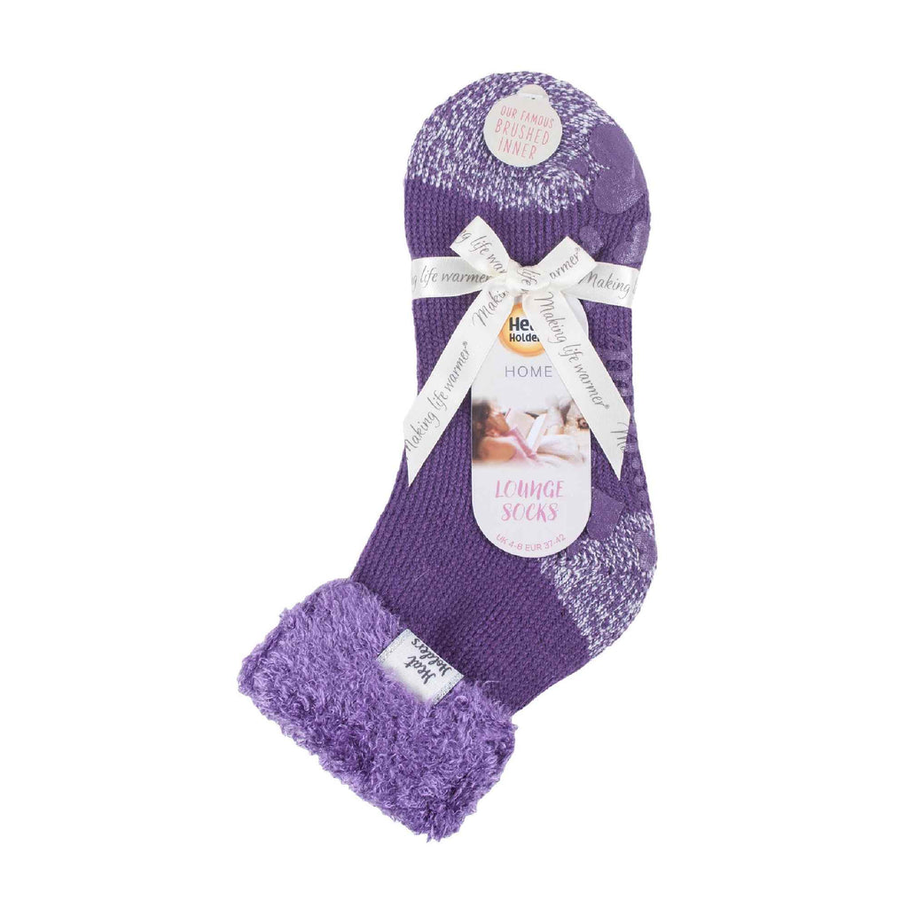Sock Snob Womens Non Slip Thermal Low Cut Ankle Slipper Bed Socks with Grips