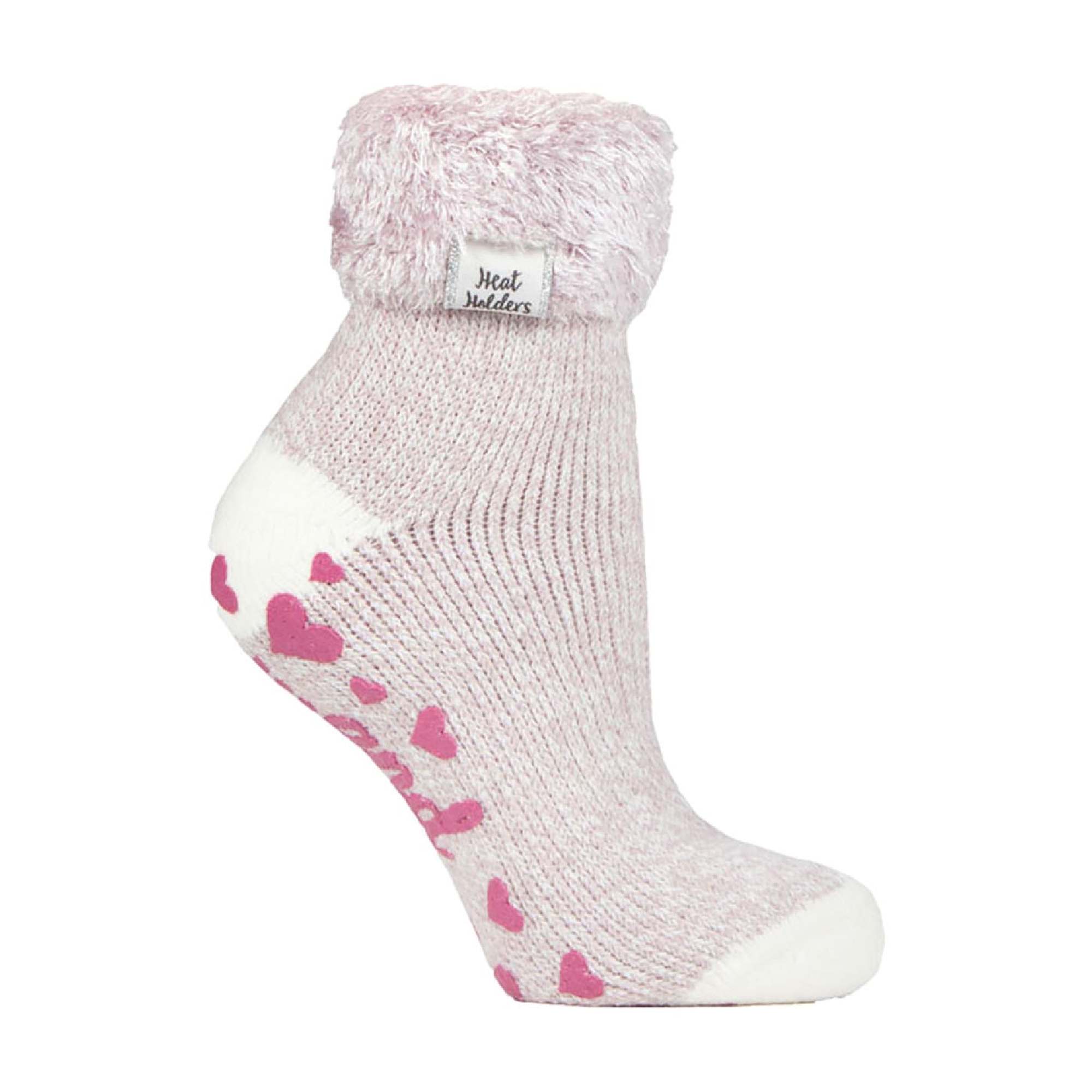 Sock Snob Womens Non Slip Thermal Low Cut Ankle Slipper Bed Socks with Grips