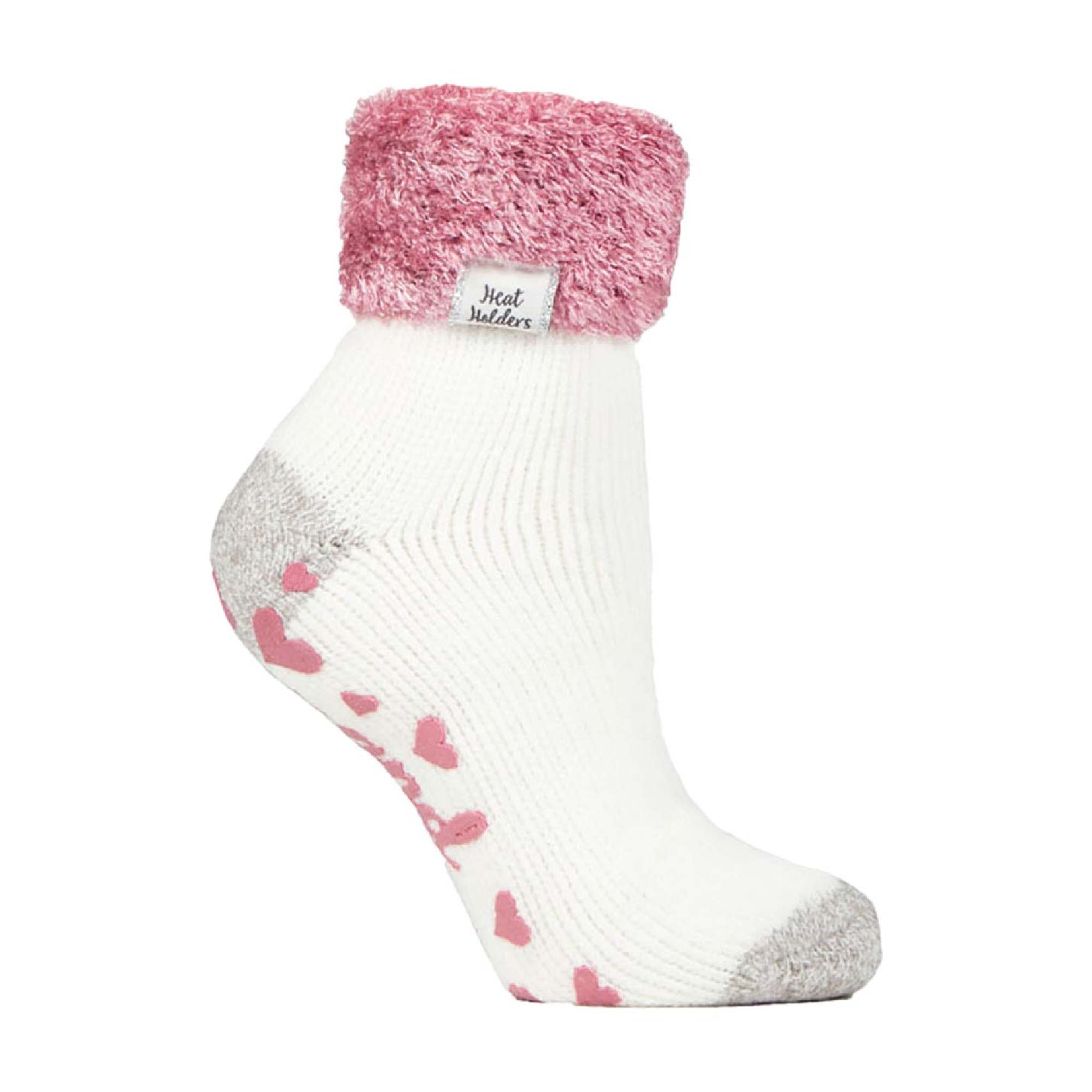 Sock Snob Womens Non Slip Thermal Low Cut Ankle Slipper Bed Socks with Grips