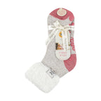 Sock Snob Womens Non Slip Thermal Low Cut Ankle Slipper Bed Socks with Grips