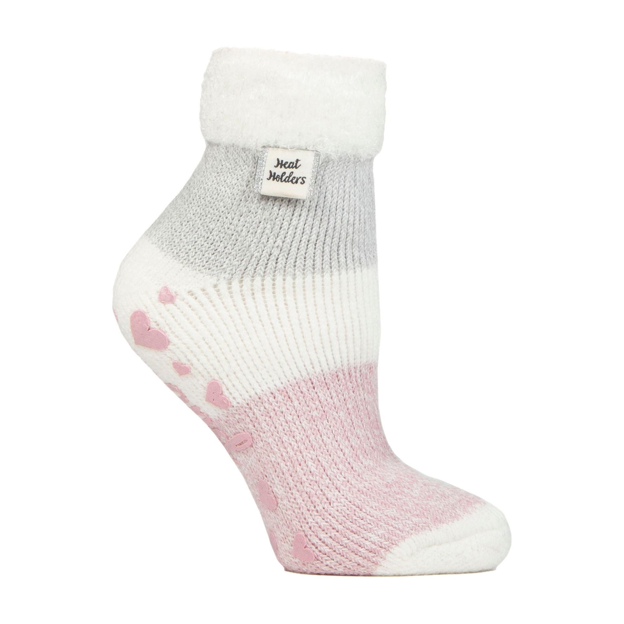 Heat Holders Womens Cuddly Fluffy Sliper Bed Socks with Feather Top