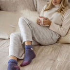 Heat Holders Womens Cuddly Fluffy Sliper Bed Socks with Feather Top