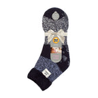 Heat Holders Womens Cuddly Fluffy Sliper Bed Socks with Feather Top