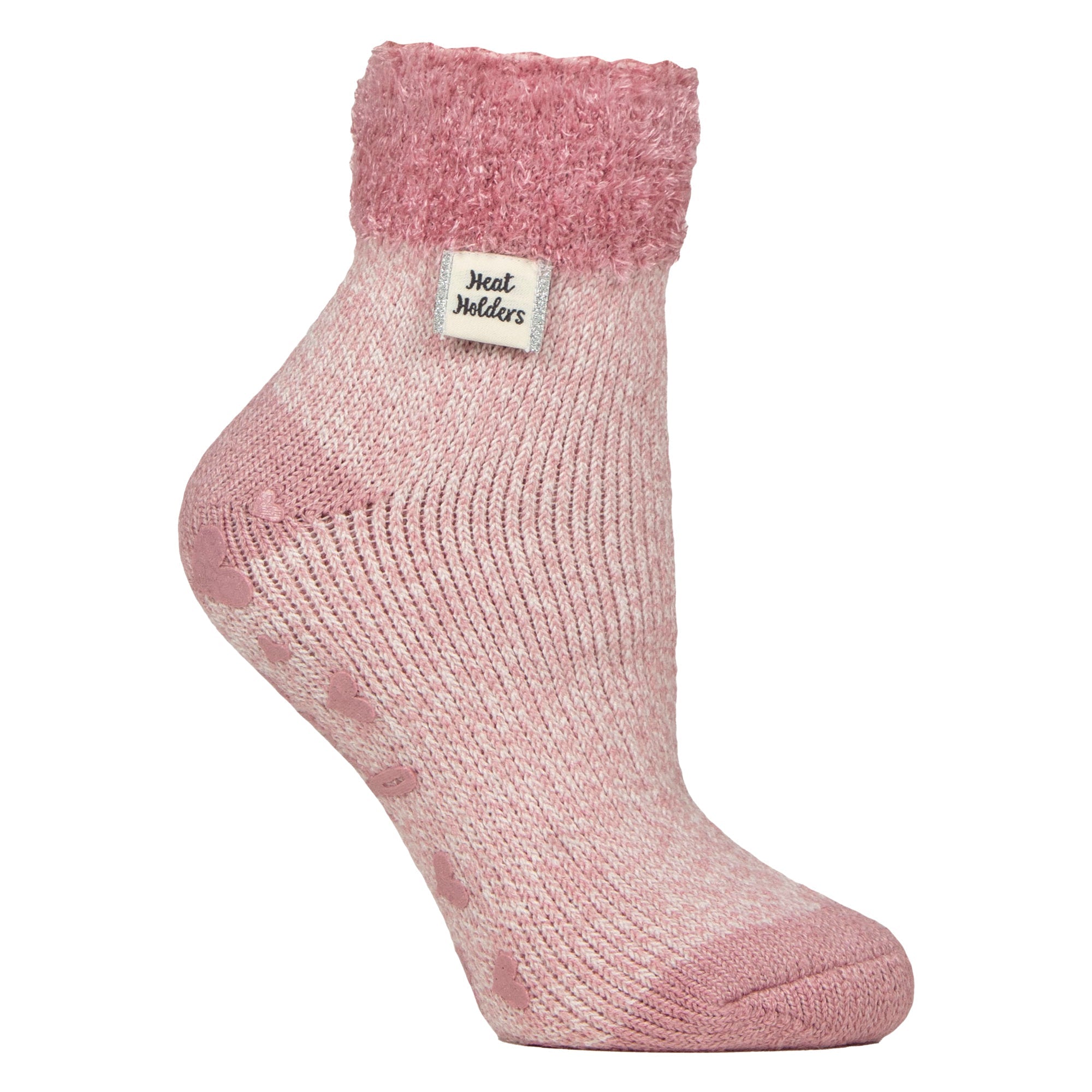 Heat Holders Womens Cuddly Fluffy Sliper Bed Socks with Feather Top