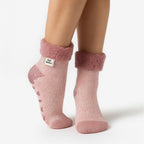 Heat Holders Womens Cuddly Fluffy Sliper Bed Socks with Feather Top