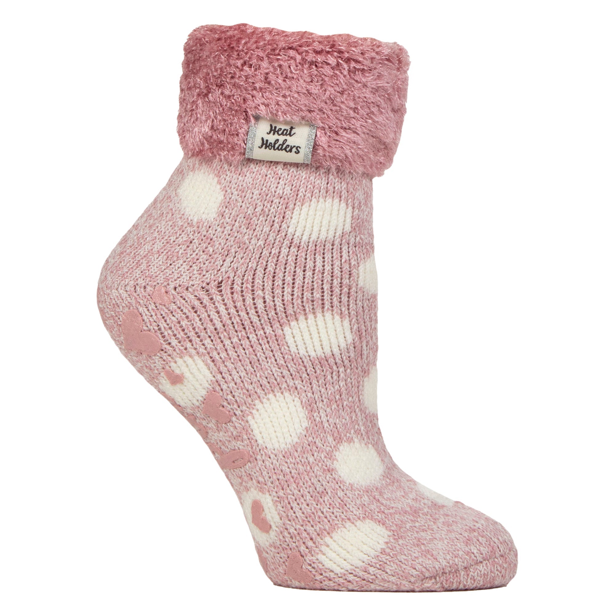 Sock Snob Womens Non Slip Thermal Low Cut Ankle Slipper Bed Socks with Grips