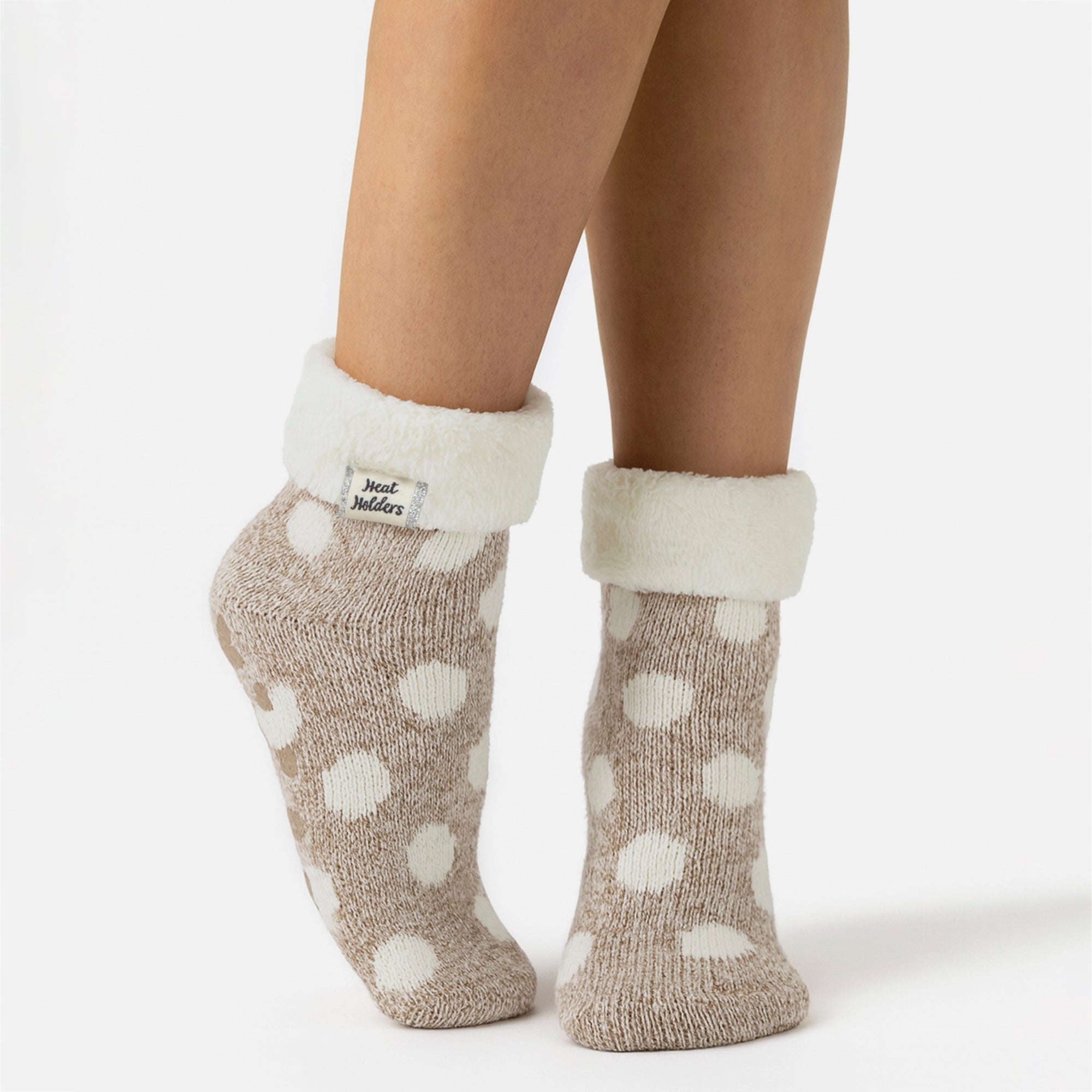Sock Snob Womens Non Slip Thermal Low Cut Ankle Slipper Bed Socks with Grips