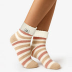 Heat Holders Womens Thermal Sleep Bed Socks with Rib Turn Over Cuff