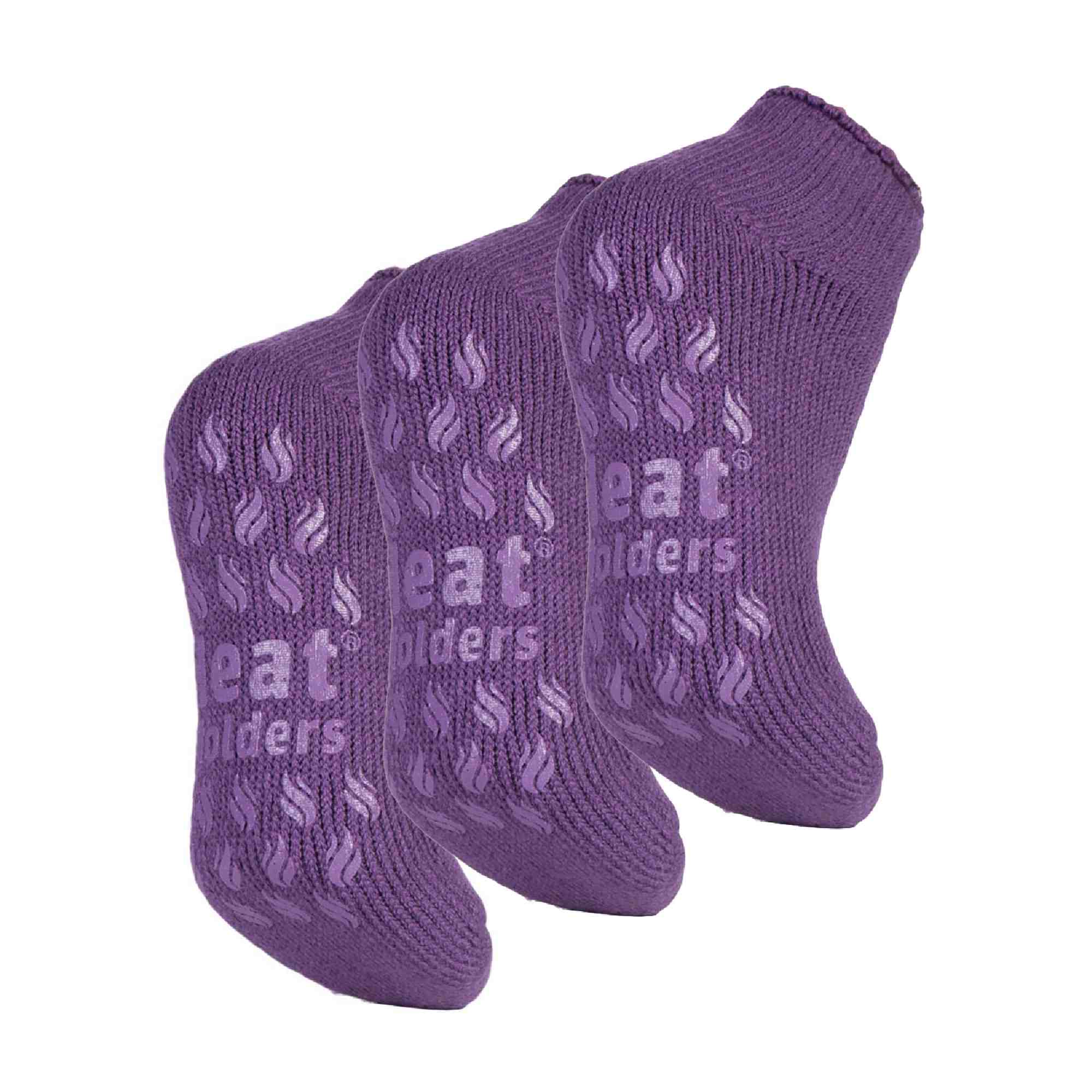 Heat Holders 3 Pair Womens Ankle Slipper Socks